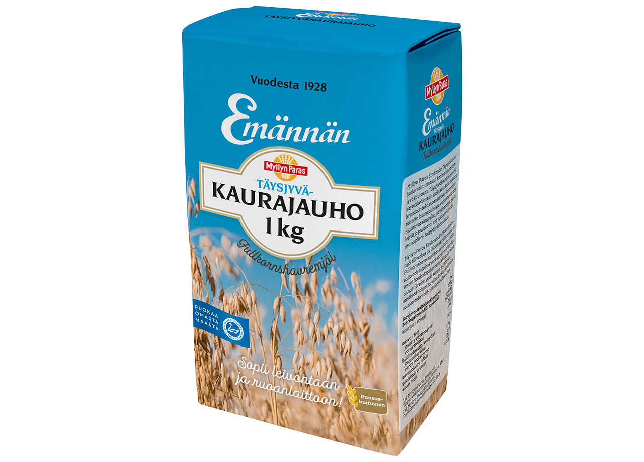Emännän täysjyväkaurajauho 1 kg