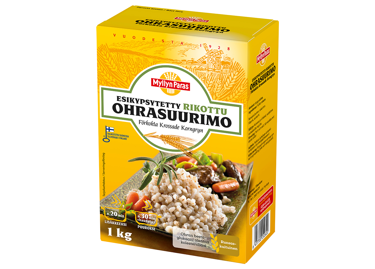 Esikypsytetty rikottu ohrasuurimo 1kg
