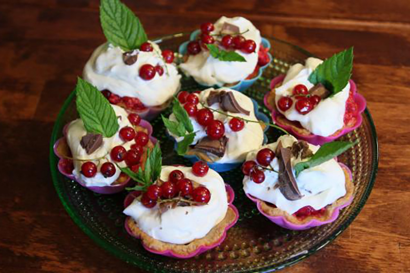 Geisha-punaherukkaleivokset