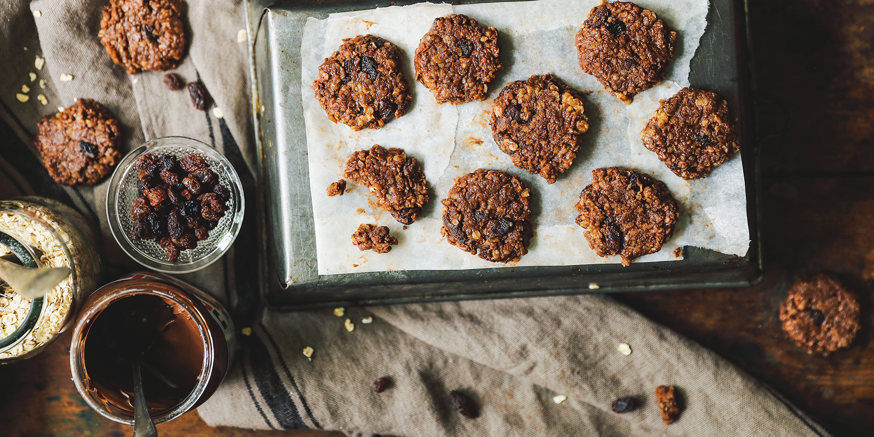 Kaurakeksit ilman uunia