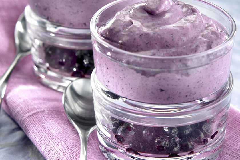 Raikas mustikka-ruisvaahto