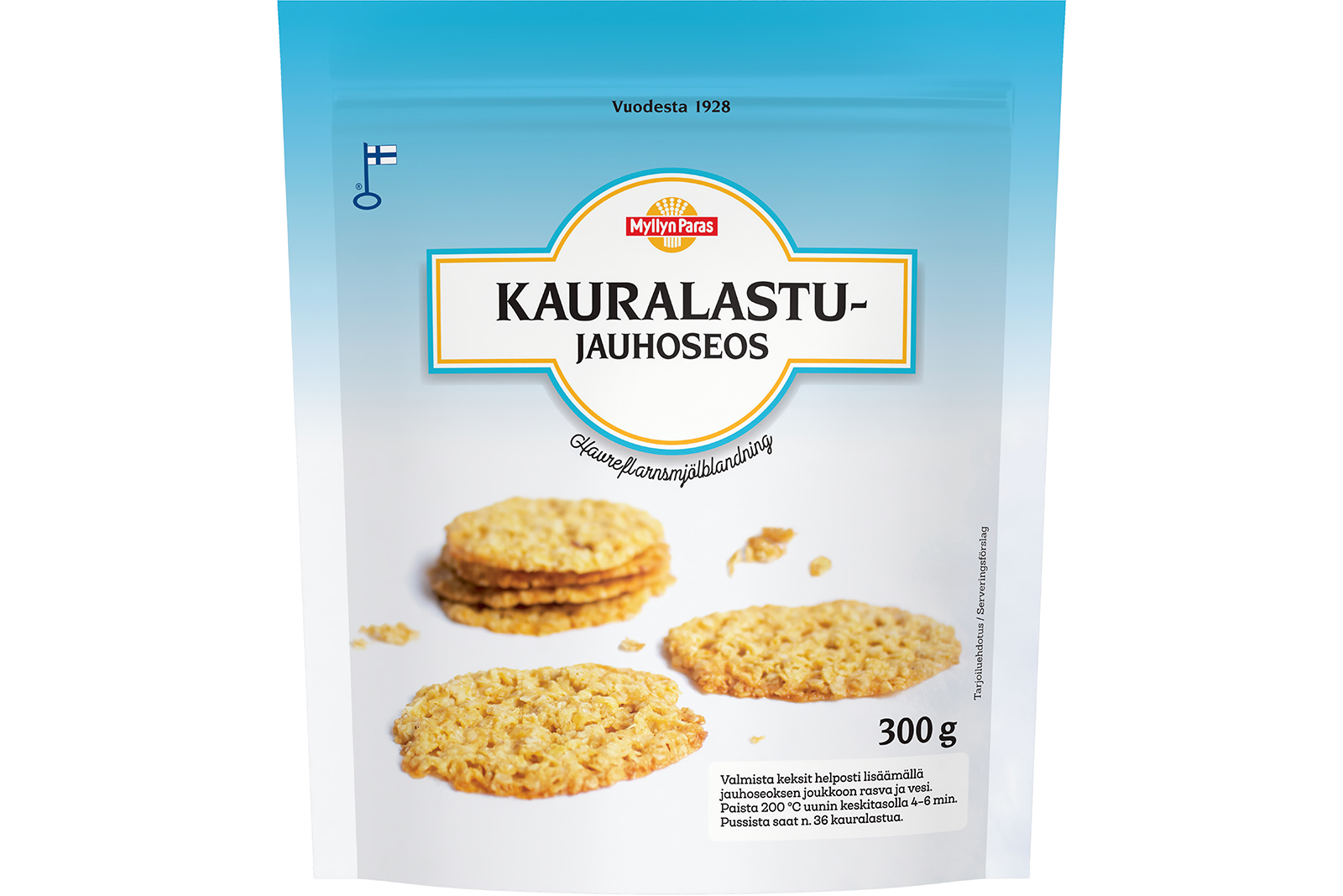 Kauralastujauhoseos