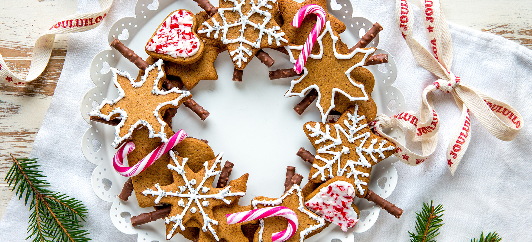 Kuvassa Kinuskikissan Piparikranssi