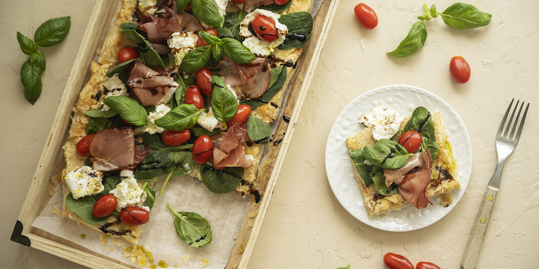 Parmankinkku-burratapiiras