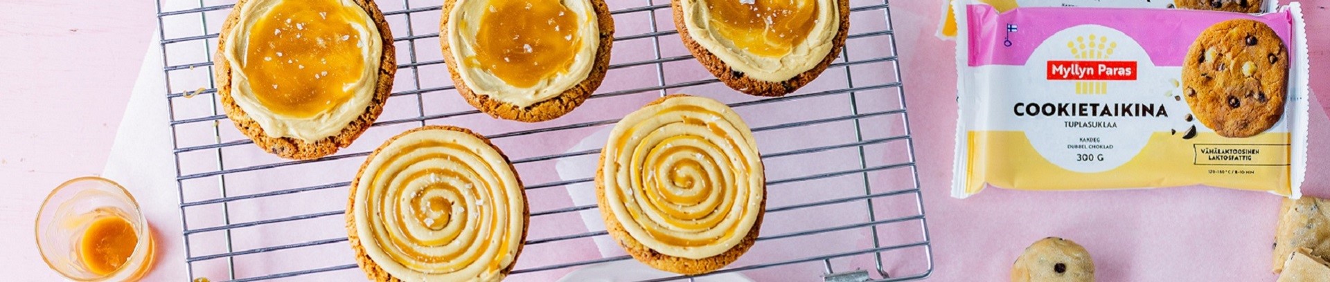Salted caramel cookies