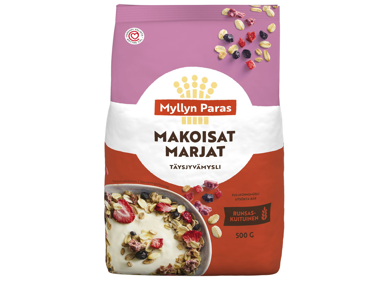 Myllyn Paras Makoisat marjat täysjyvämysli 500g