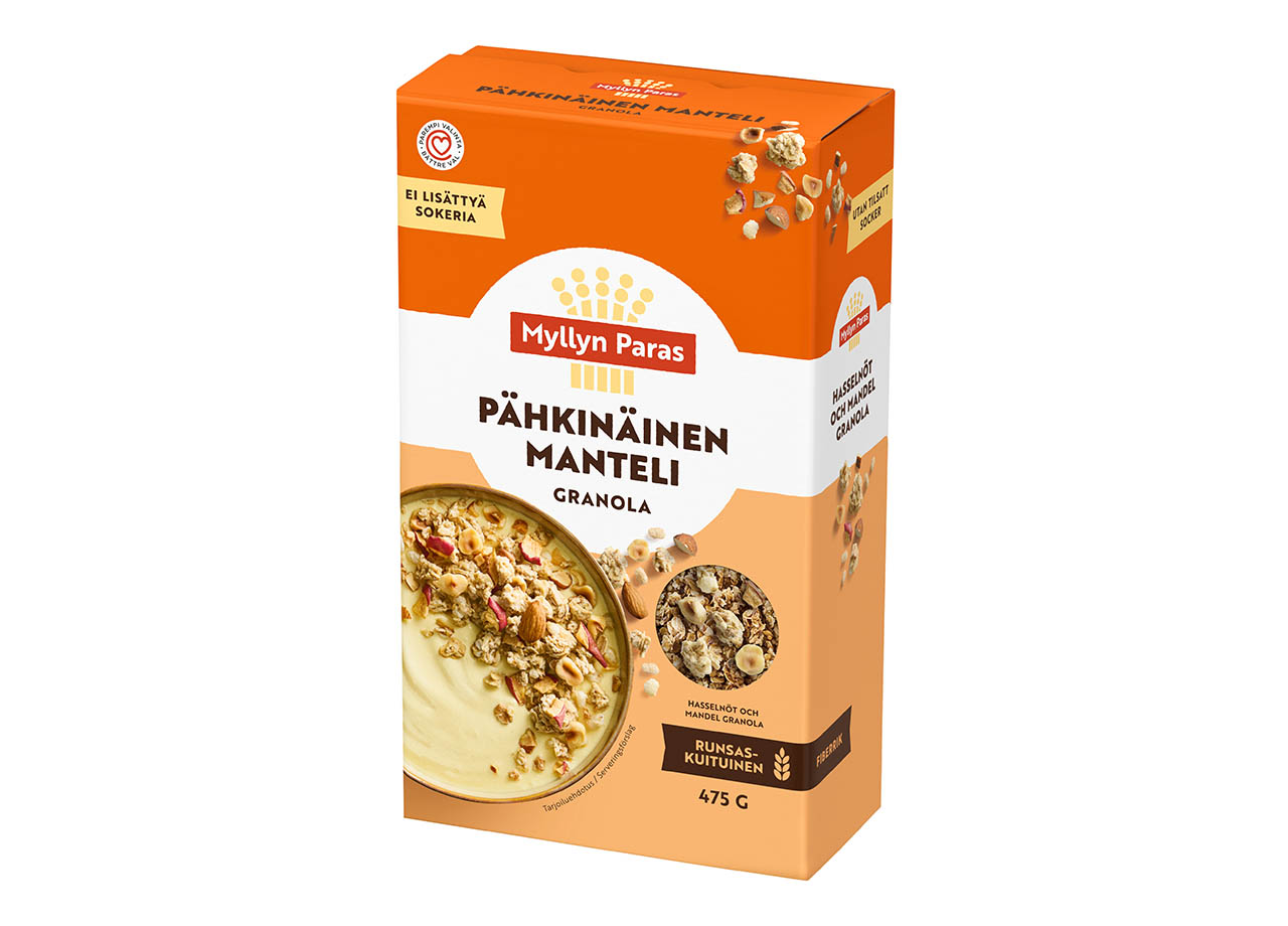Myllyn Paras Pähkinäinen Manteli granola 475g