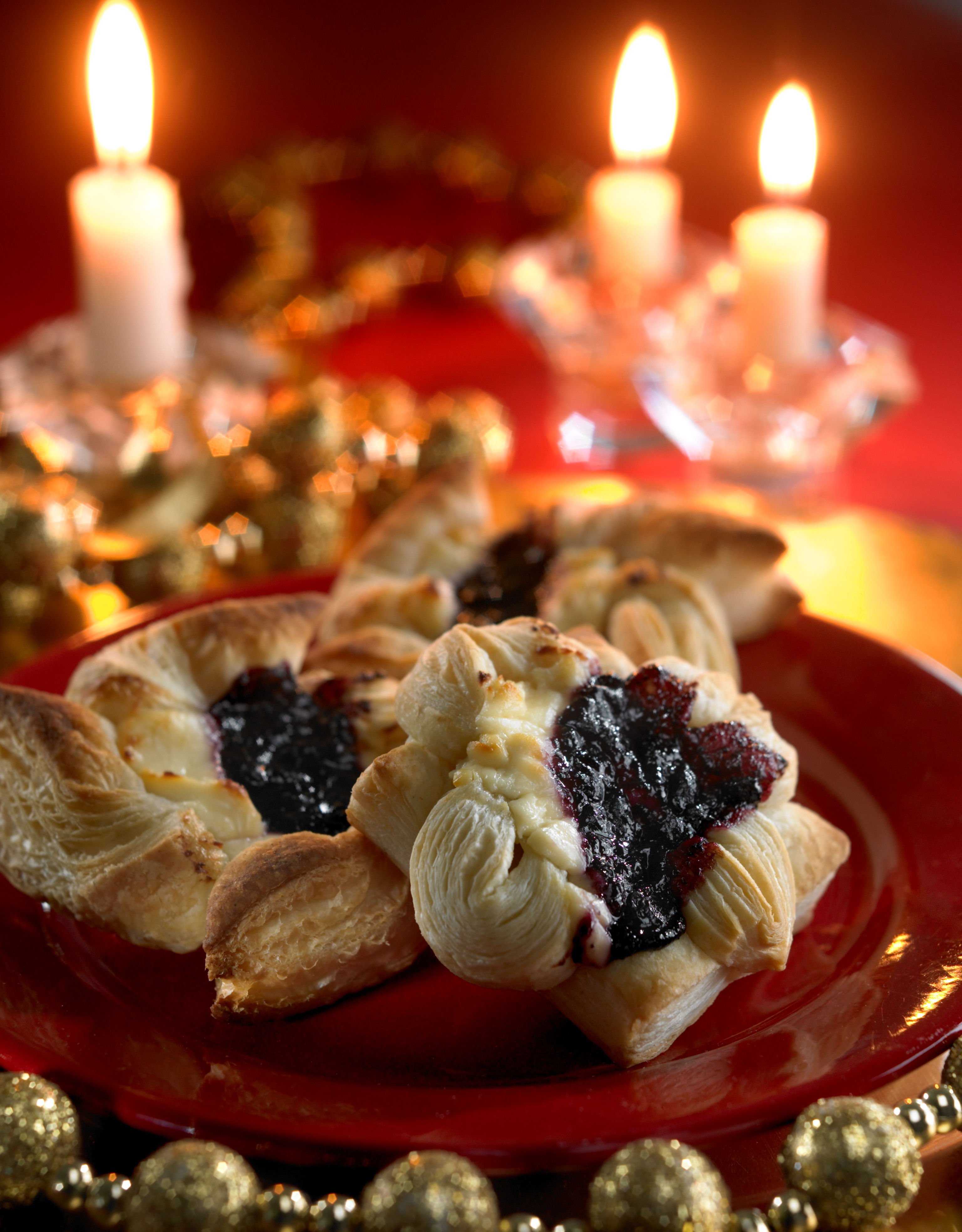 Mustikka-tuorejuusto Joulutortut