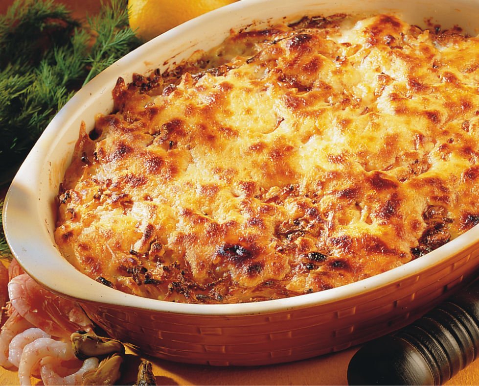 Feta-kasvismakaronilaatikko