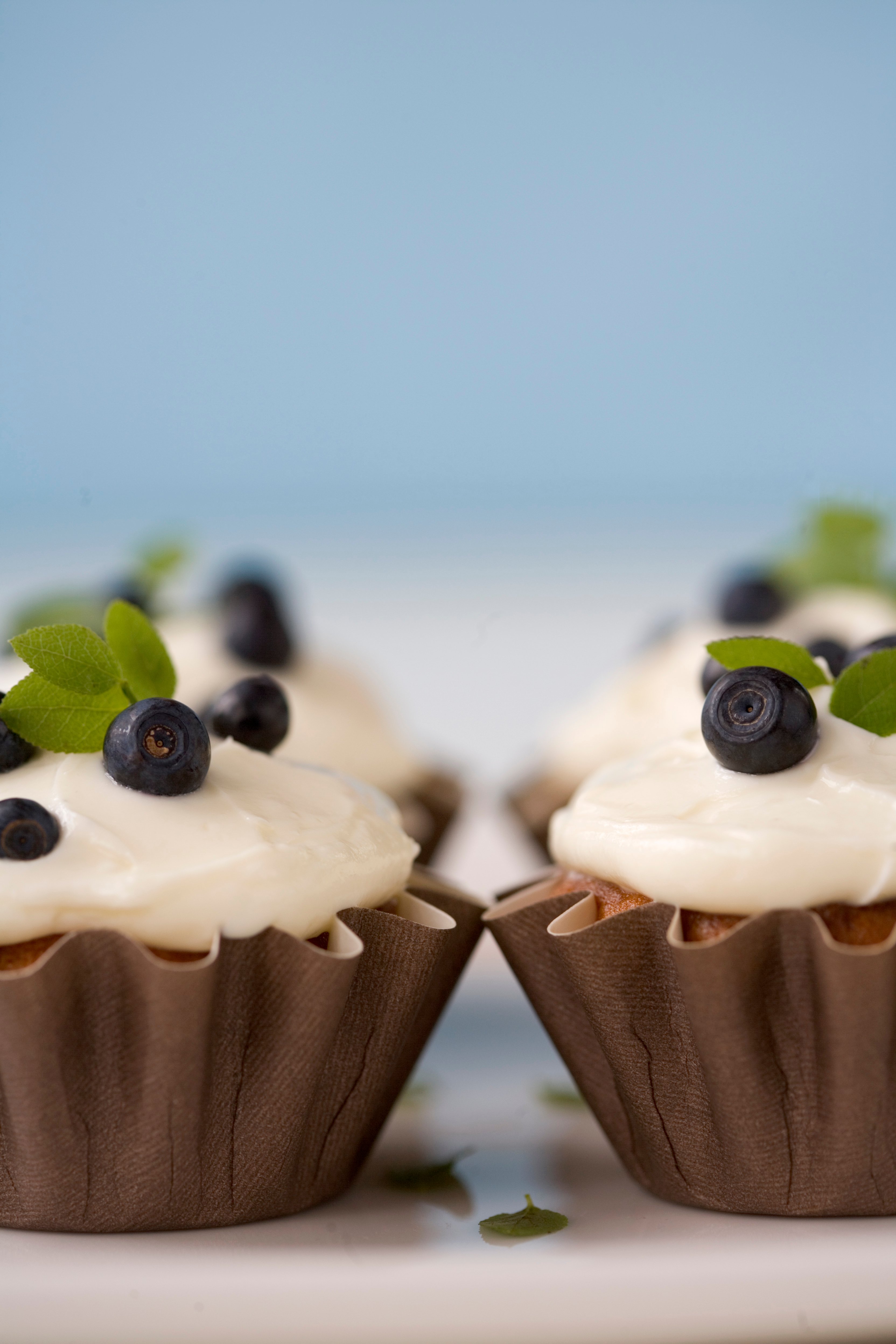 Mustikka-cupcakes