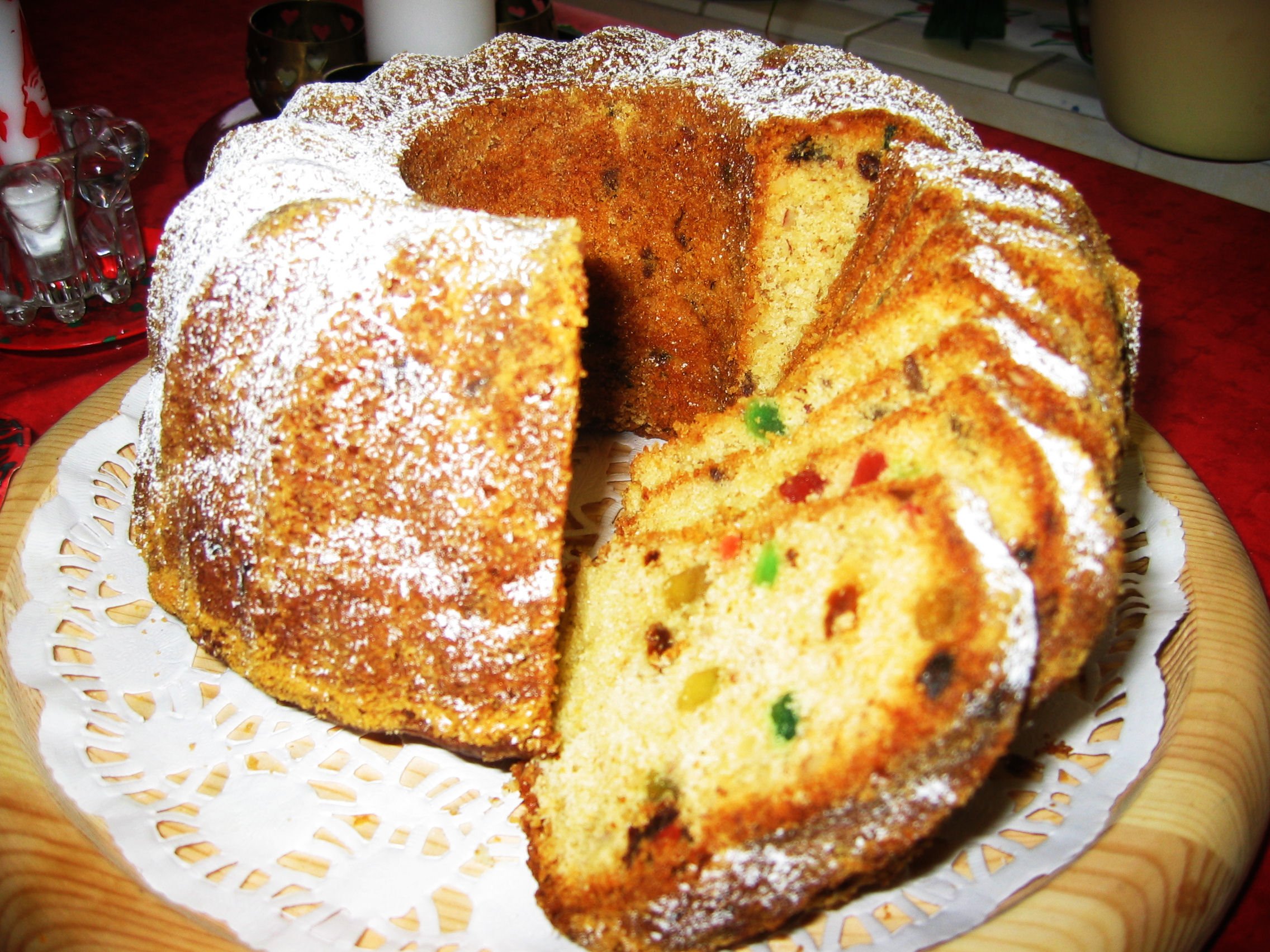 Sherry-Hedelmäkakku