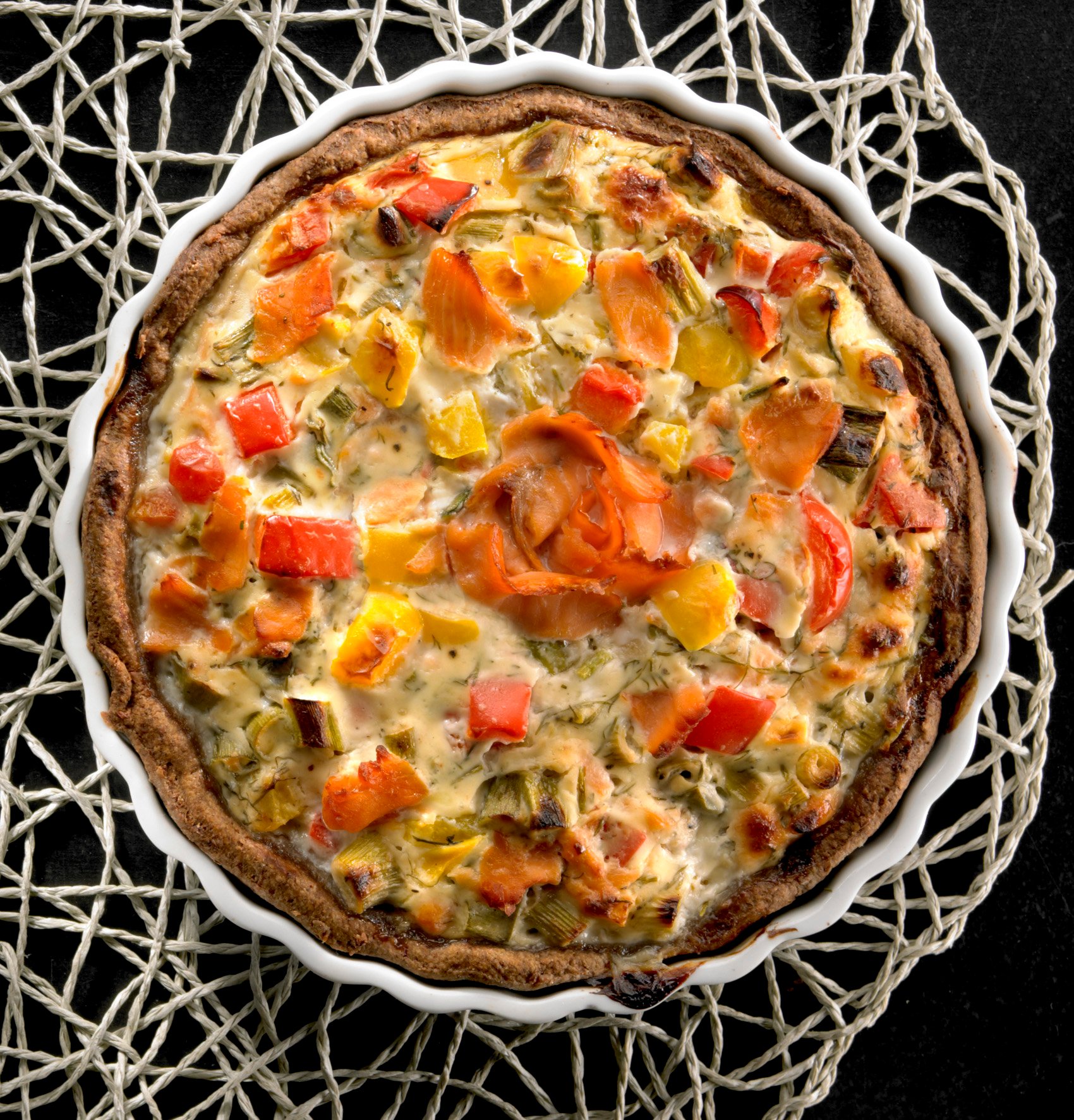 Pyöreä Rukiinen Lohipiirakka