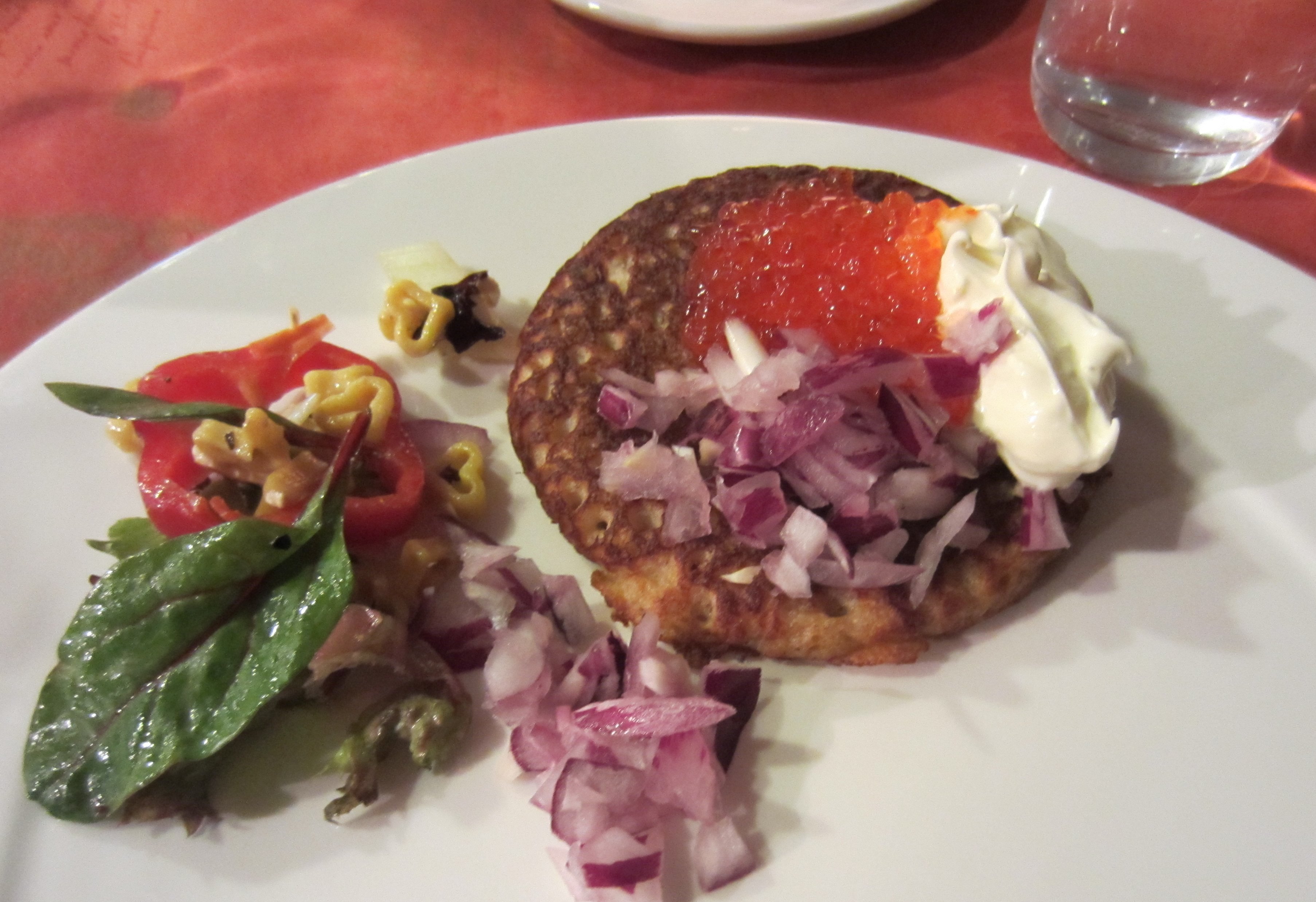 Blinit tattari-tumma olut -taikinasta