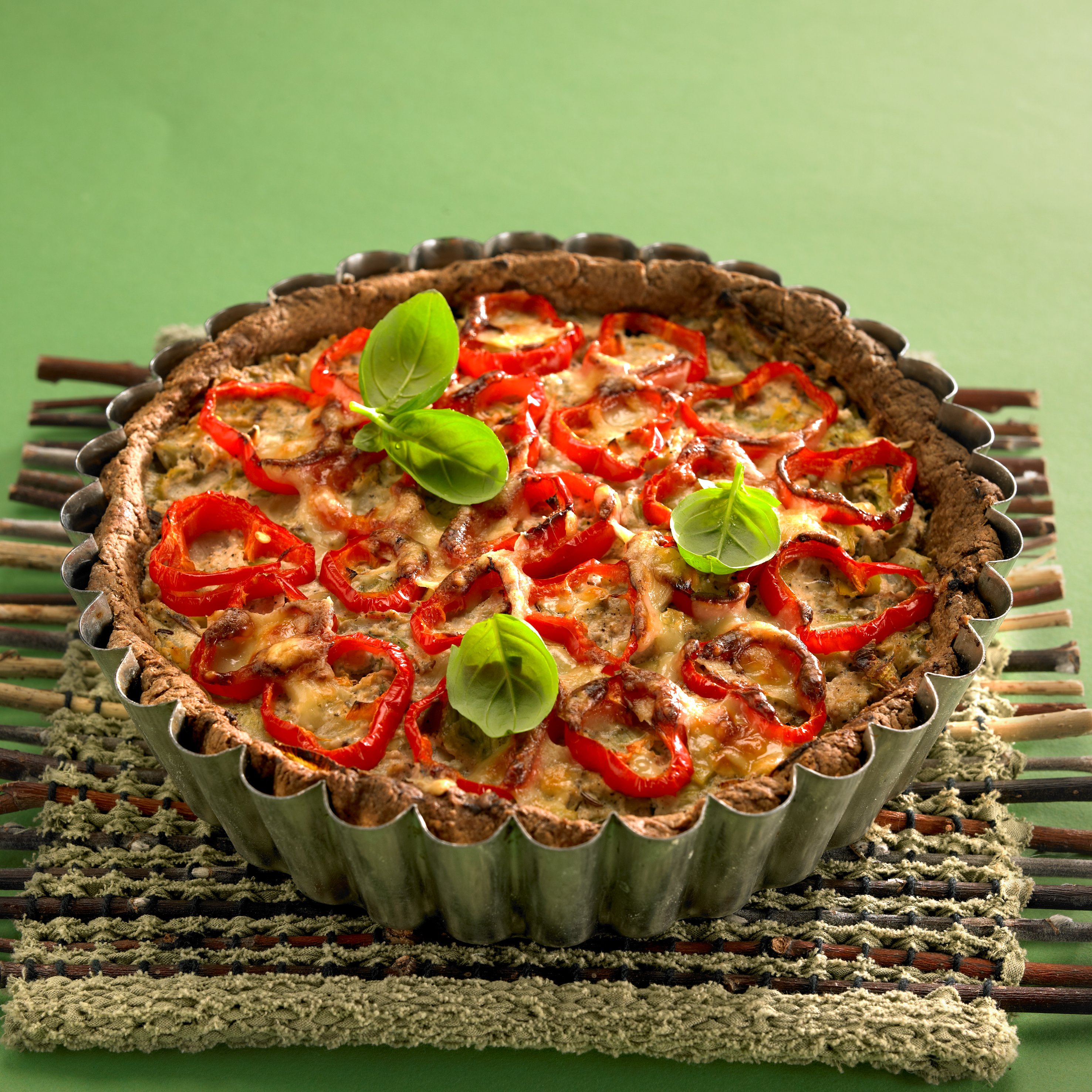 Rukiinen Kasvis-juustopiirakka