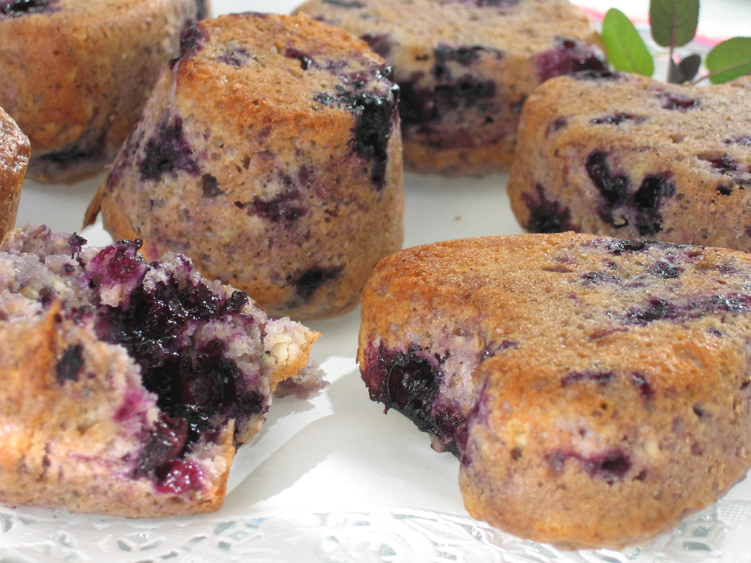 Mustikka-lesemuffinit