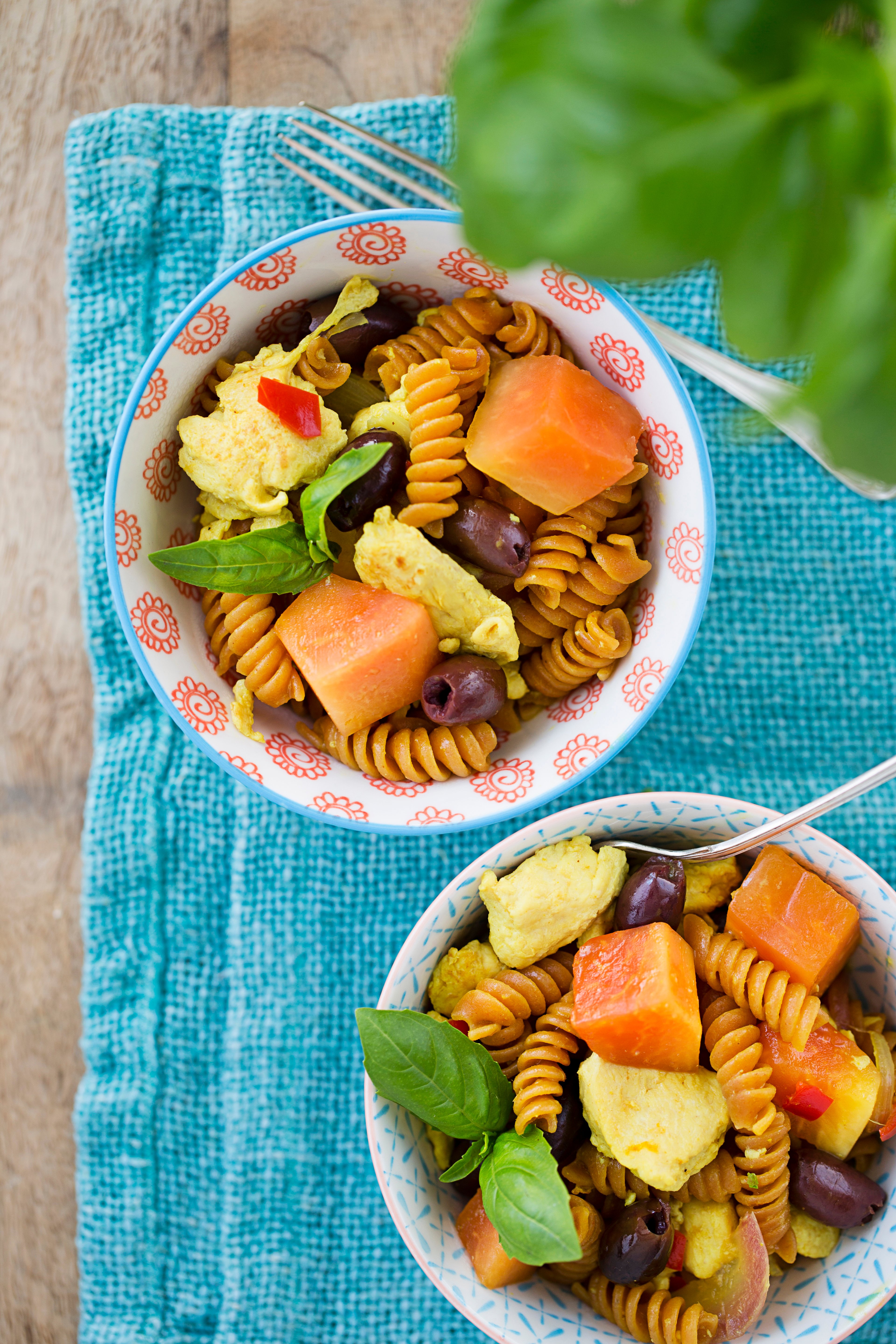 Papaija-Broileripasta