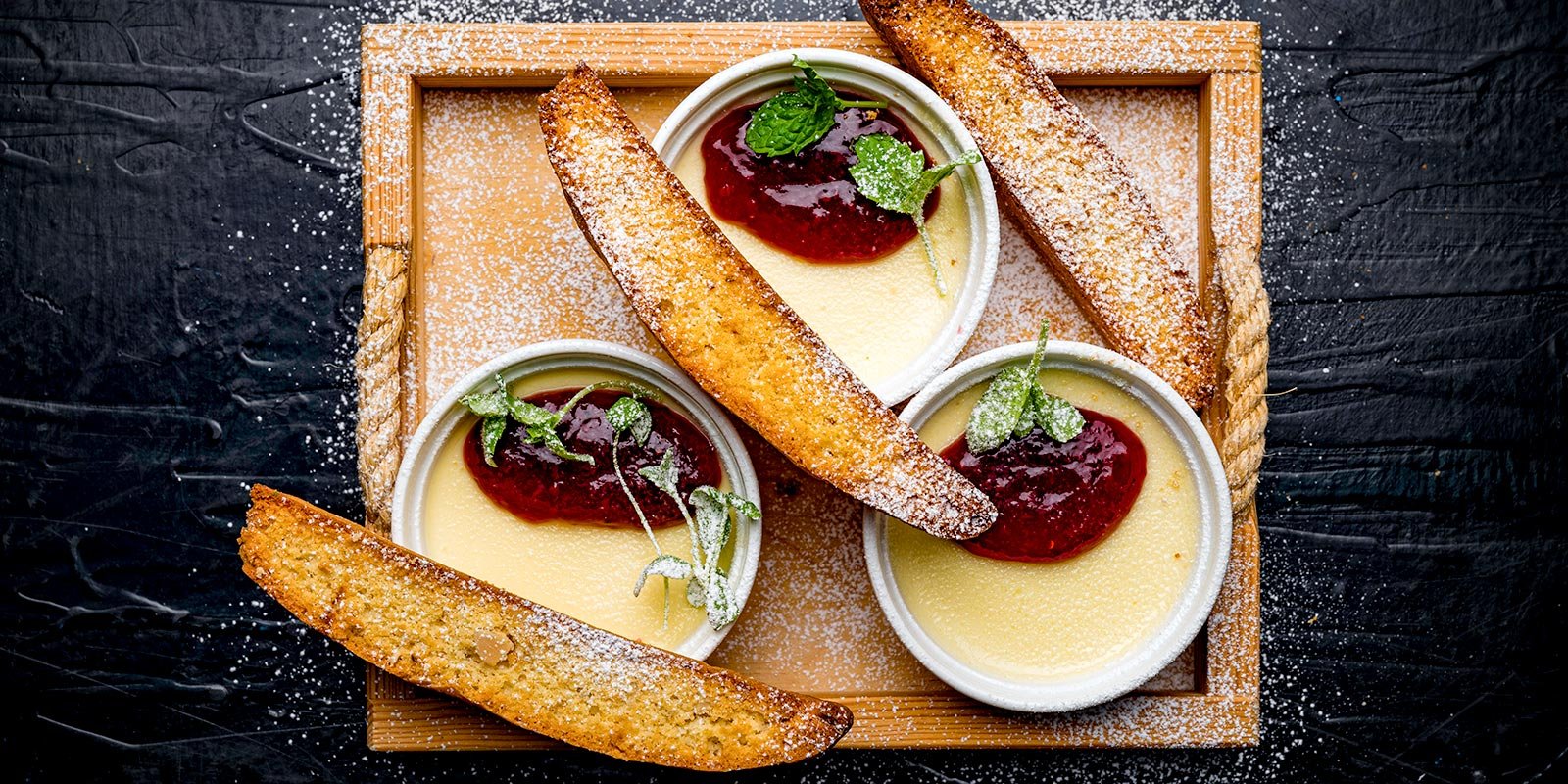 Fenkolibiscotti ja sitruunaposset