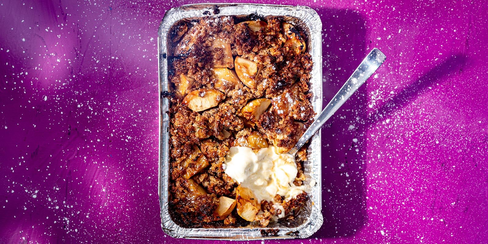 Grilliomenat ja rosmariini-kauracrumble