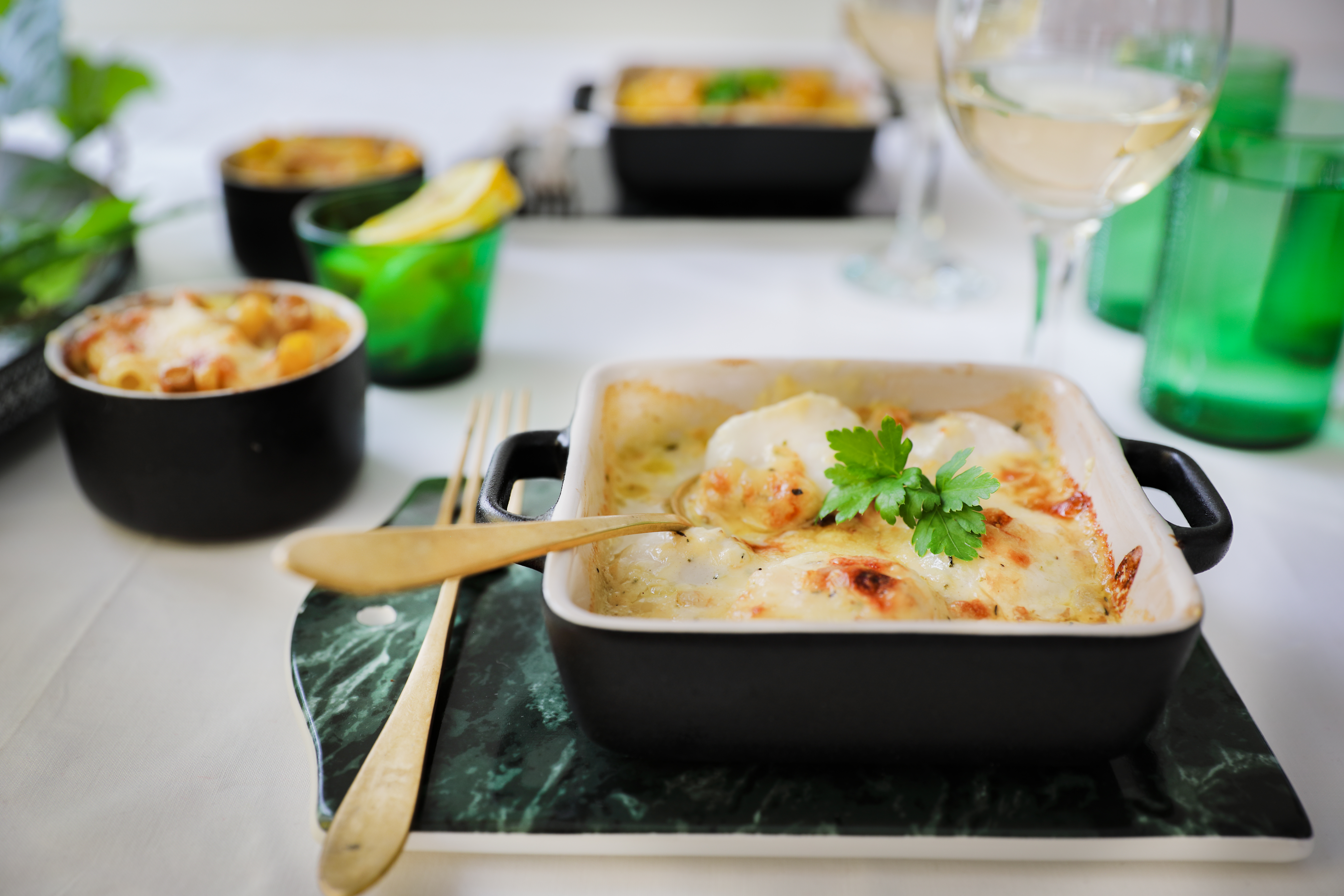 Kampasimpukkaa ja Rigatonia