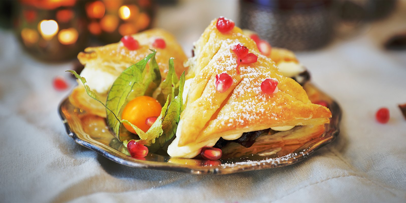 Lehtevät joulukuuset mascarponemoussella