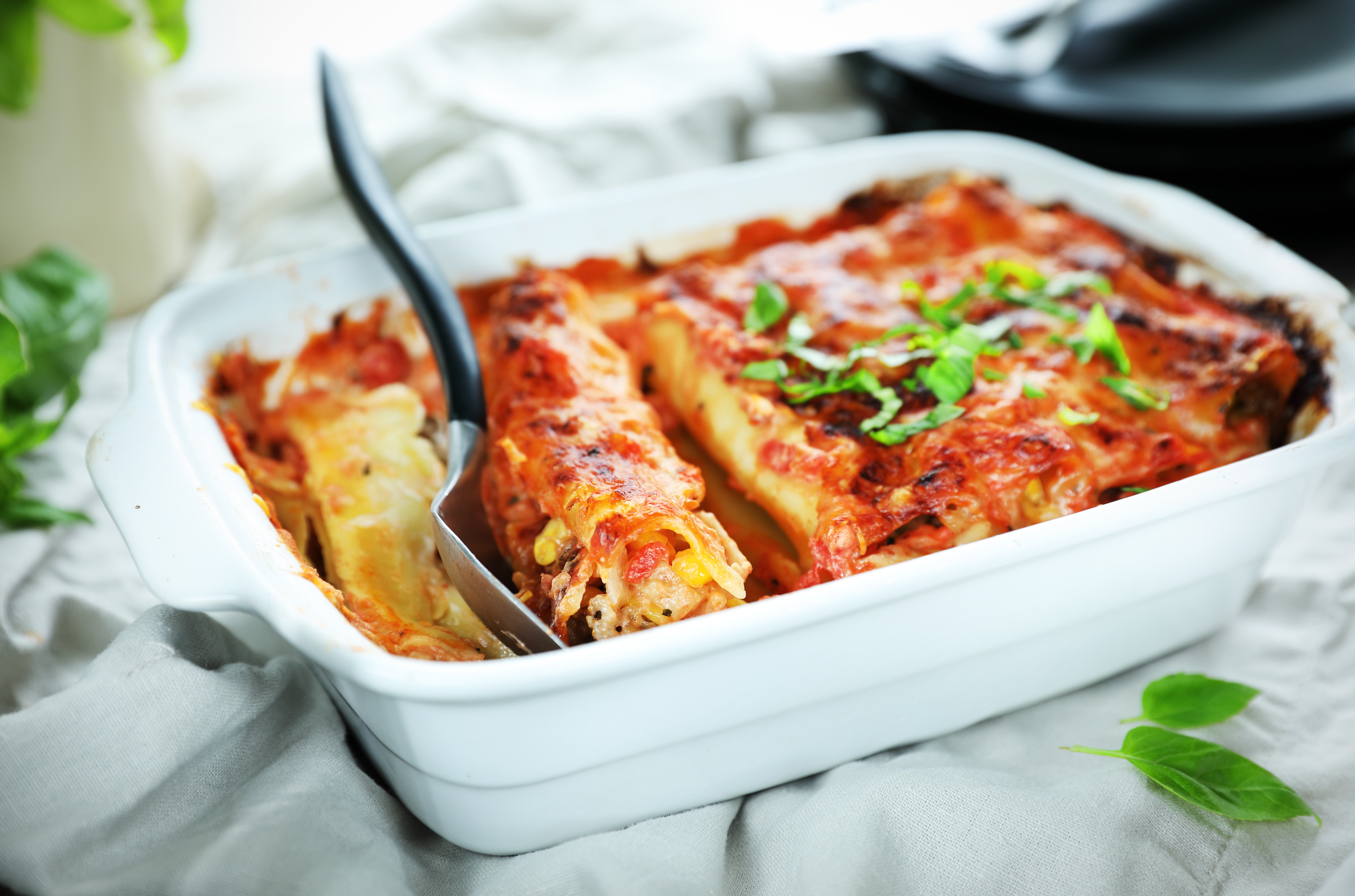 Maissi-jauheliha cannelonit