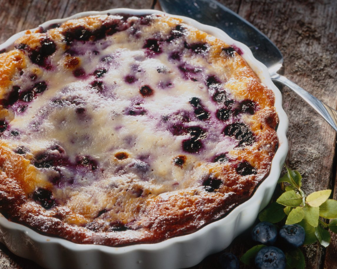 Mustikka-Grahampiirakka