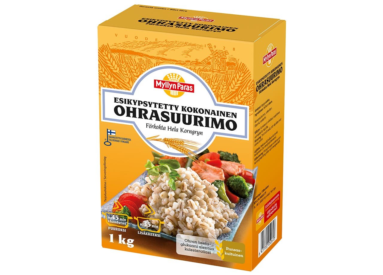 Myllyn Paras Esikypsytetty Kokonainen Ohrasuurimo 1 kg