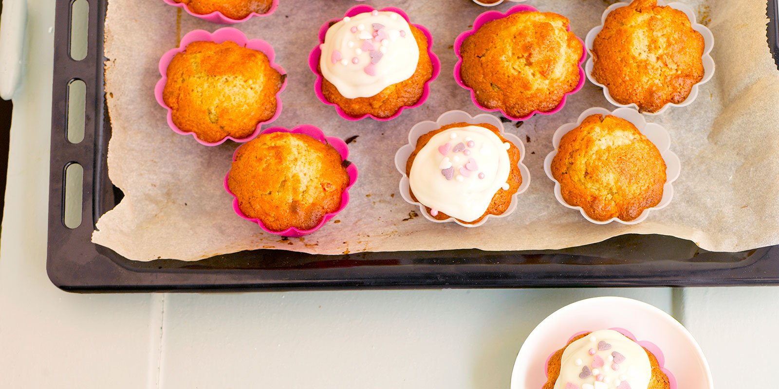 Papaija-Mango Cupcakes