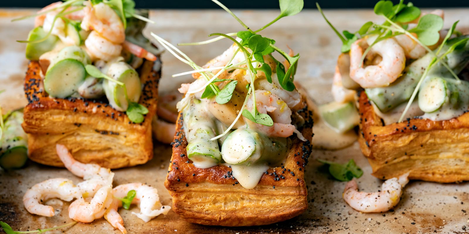 Parsa-katkarapu vol au vent