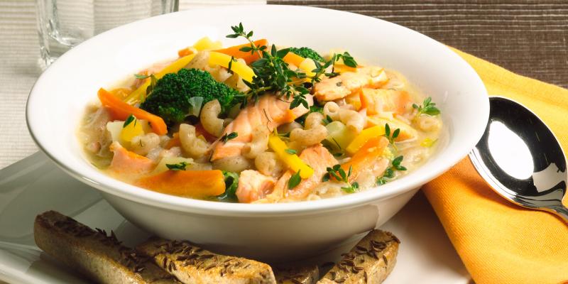 Rukiinen lohisoppa ja ruistikut