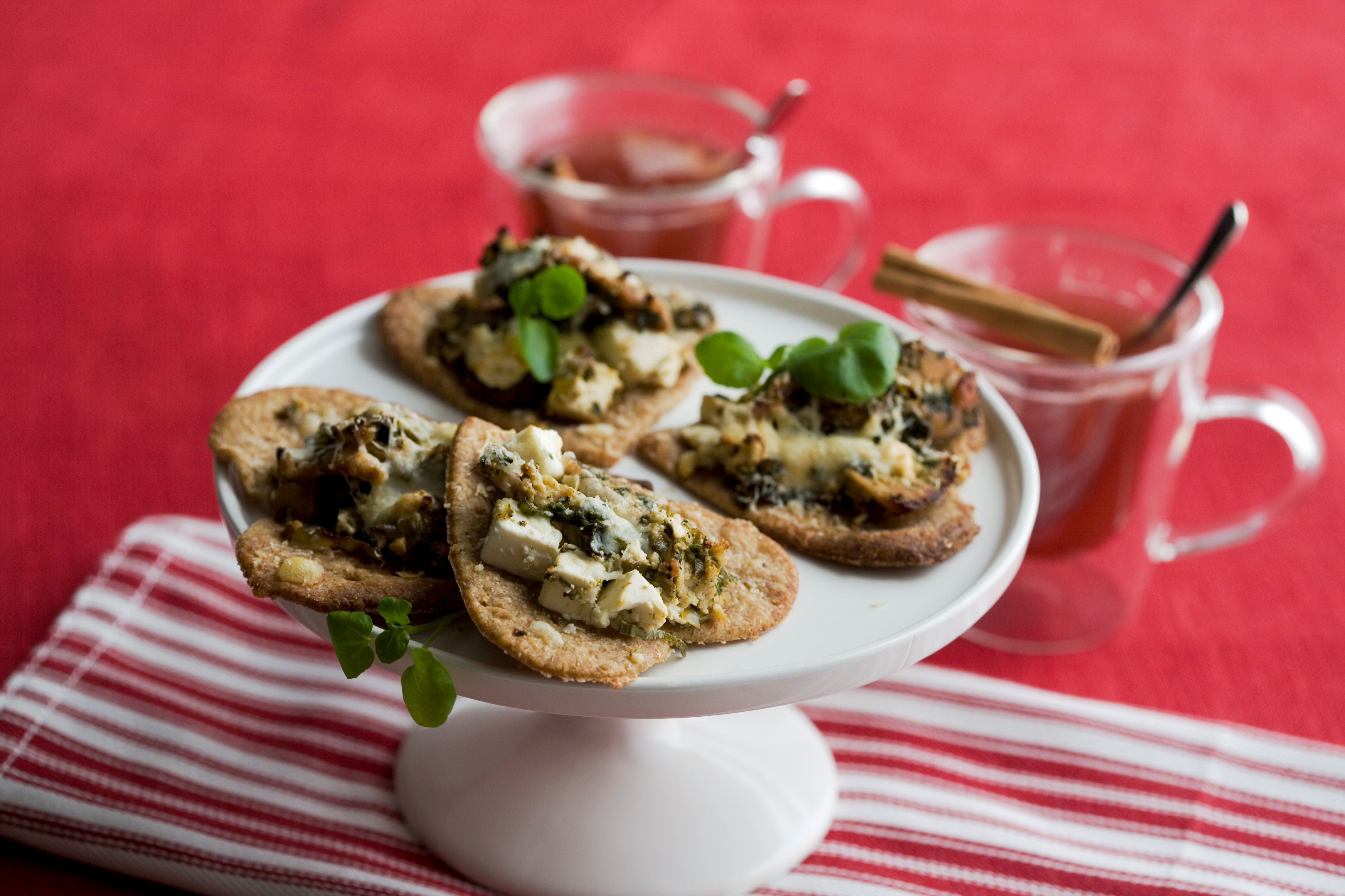 Rukiiset Kana-feta-sydämet