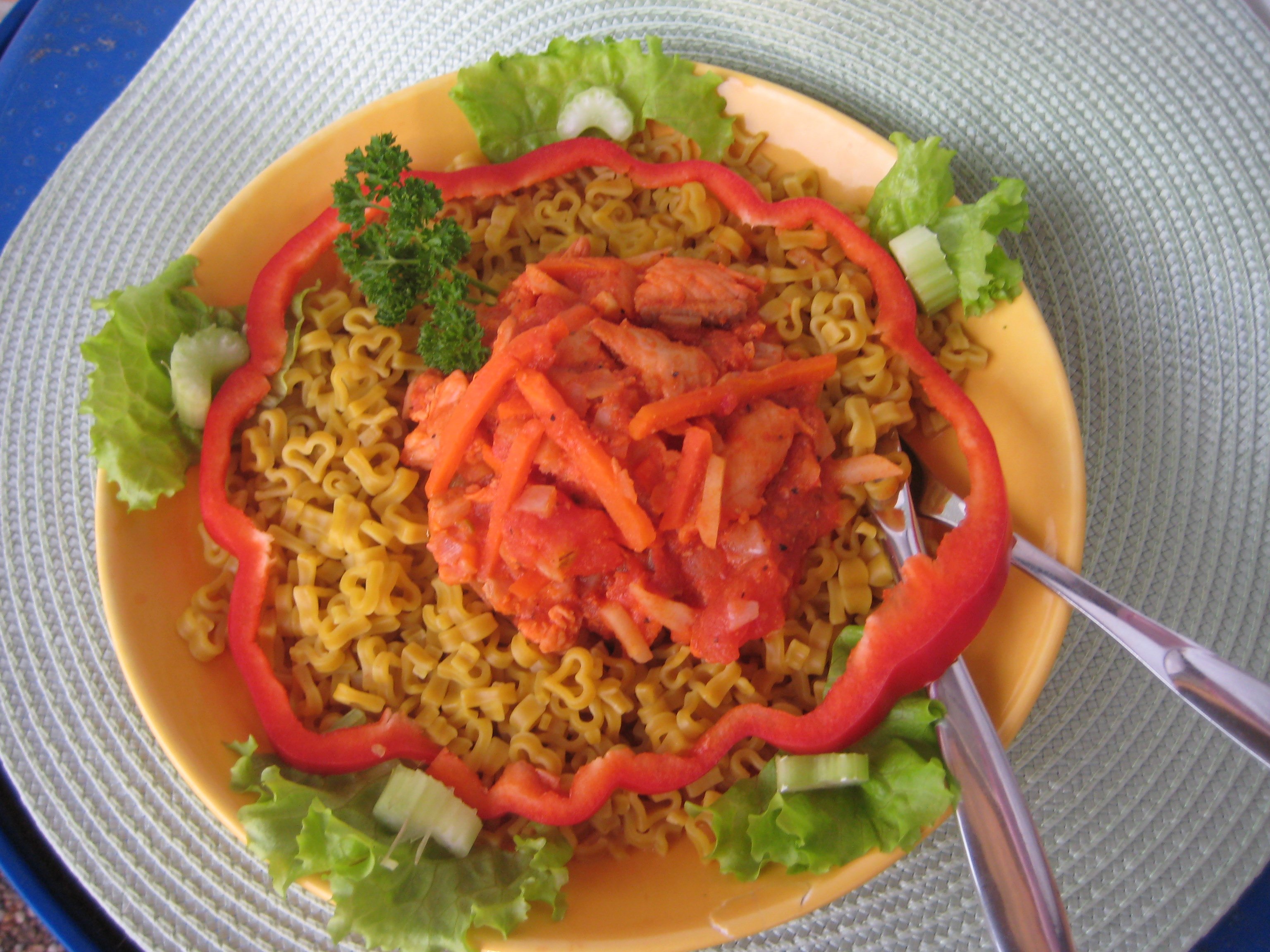 Sydämellinen lohipasta