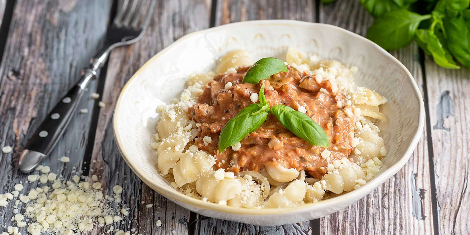 Vegaaninen seitanpasta