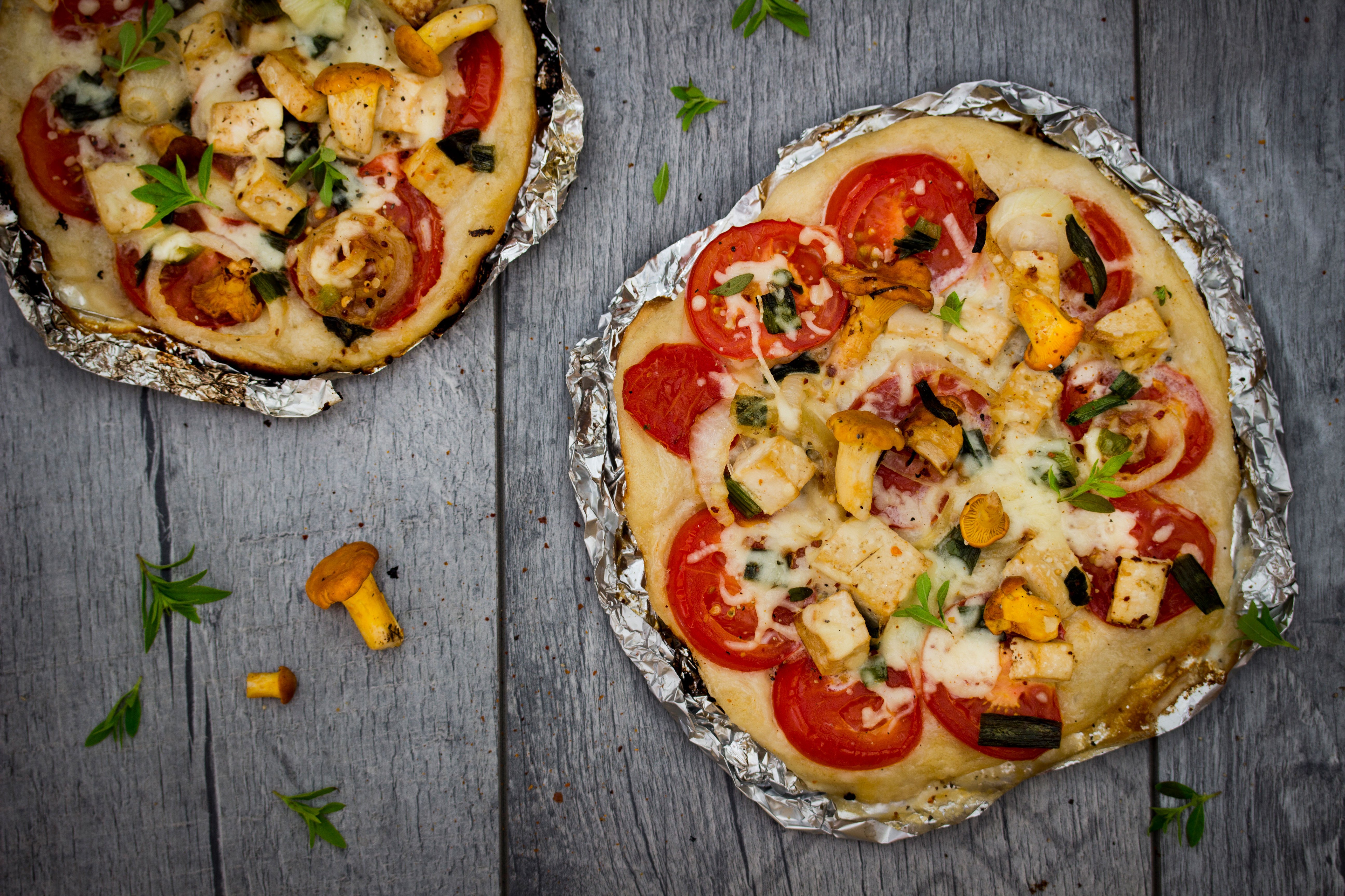 Vegepizzat grillissä