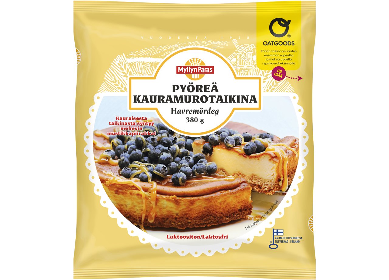 Pyöreä Kauramurotaikina