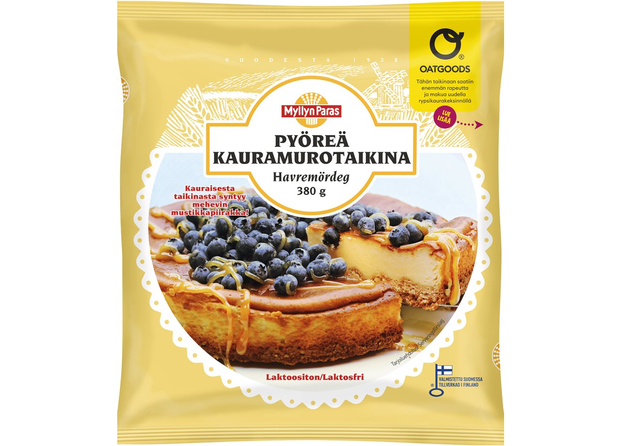 Pyöreä Kauramurotaikina 380 g | Myllyn Paras