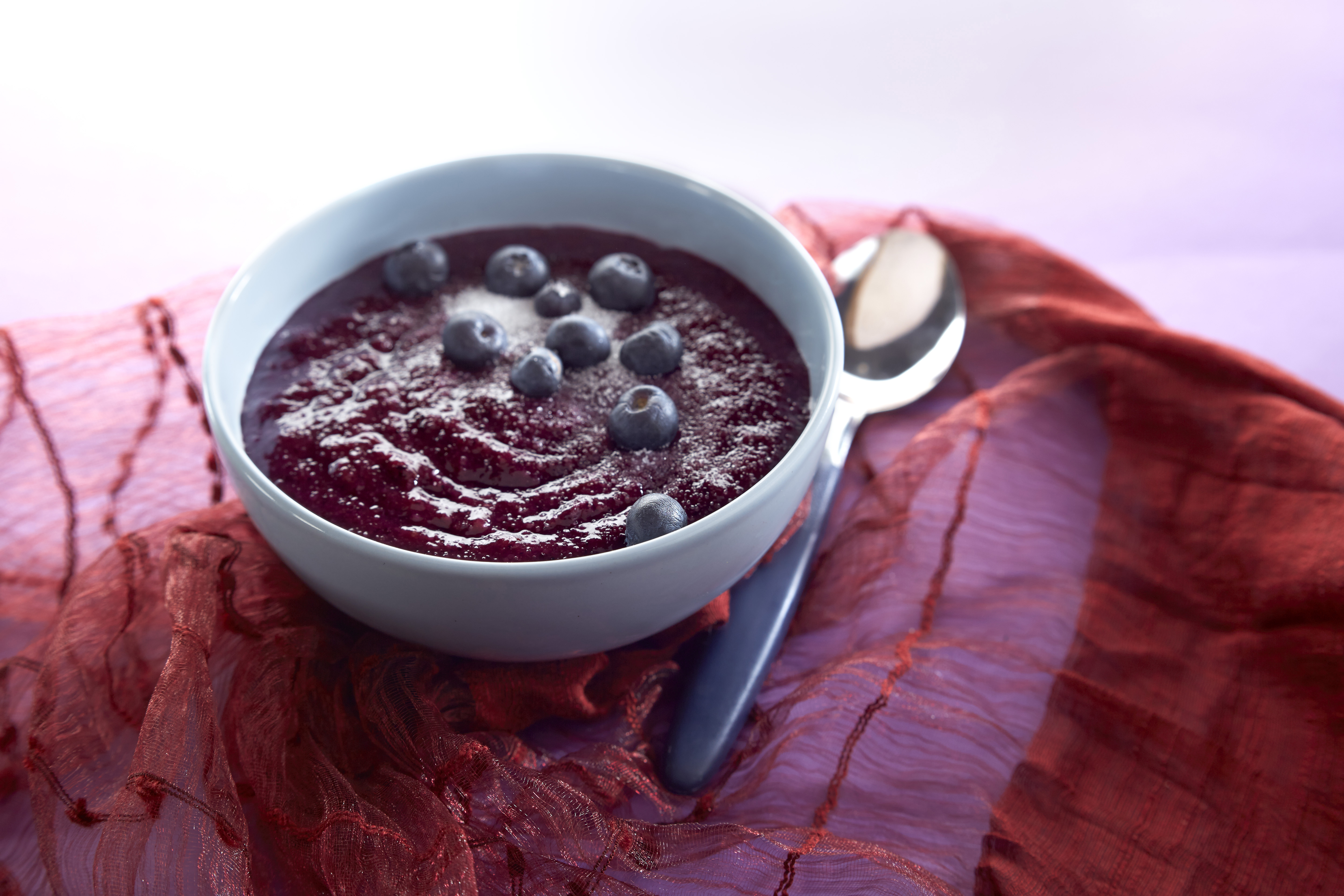 Vaniljainen mustikkamannapuuro