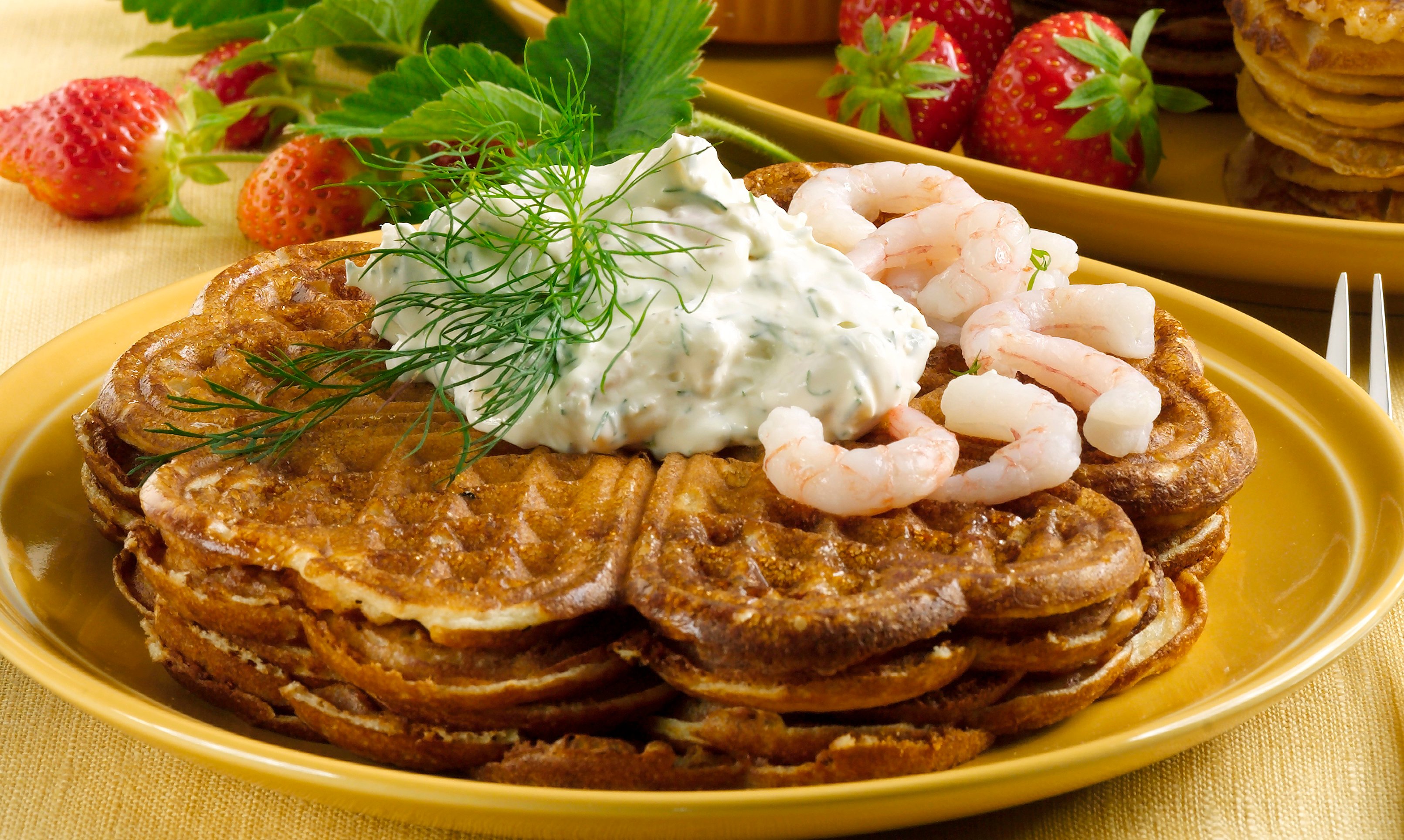 Katkaraputäyte letuille ja vohveleille