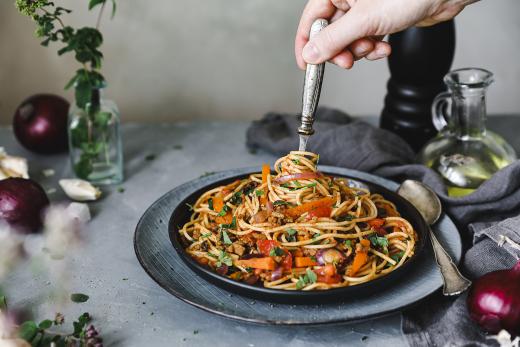 Vegespagetti bolognese