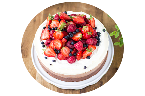 Kolmen suklaan hyydykekakku