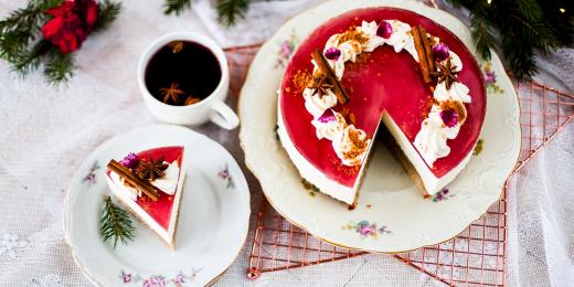 Jouluinen juustokakku