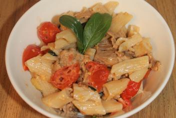 Pulled pork-pasta