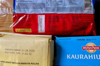 Kuvassa Myllyn Paras tuotteiden parasta ennen säilyvyys -tiedot
