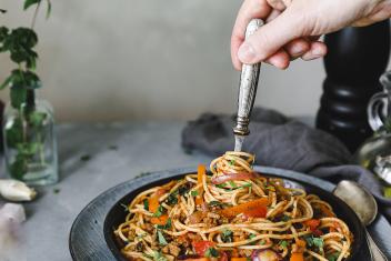 Vege spagetti bolognese