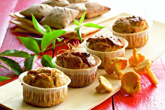 Sieni-tomaattimuffinit