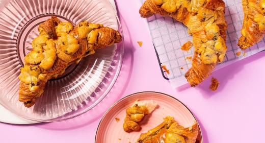 Crookie eli keksi-croissant keksitaikinasta