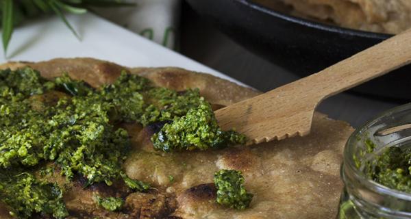 Chapati hortapestolla