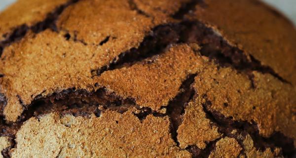 Kuvassa Juureen leivottu ruisleipä