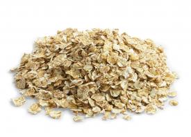 Vaaleahko vehnästä hiutaloitu hiutale