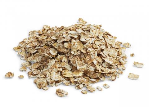 Tummahko rukiista hiutaloitu hiutale